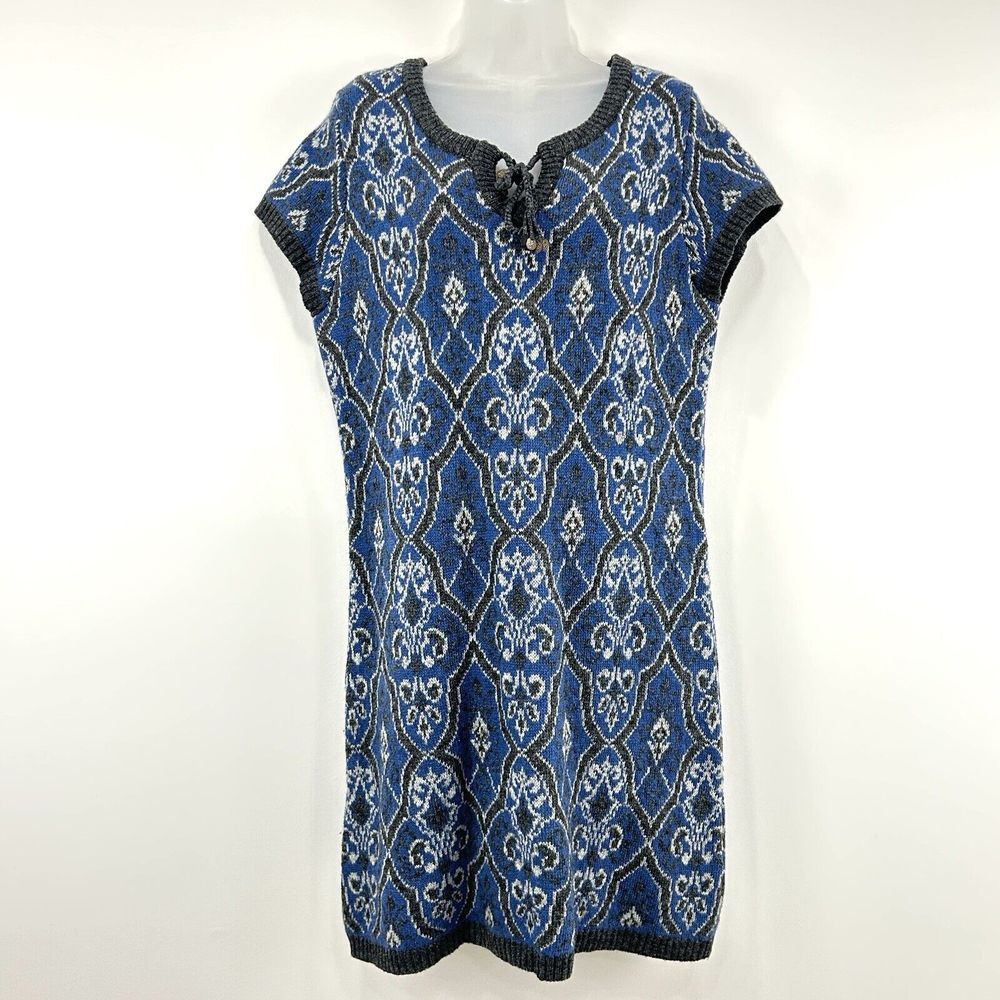 Sundance Blue and Black Patterned Dress